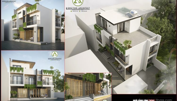 3-Story House a Complete Project AutoCAD File 8.7×12.5m