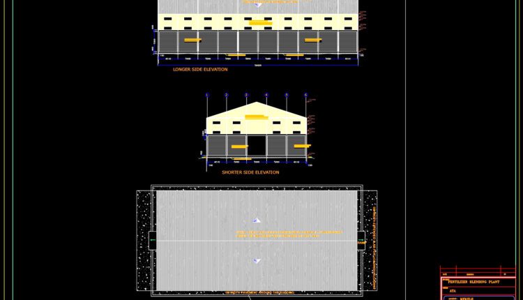 35.Autocad Drawing Of Industrial Plant Substructure Details For Download