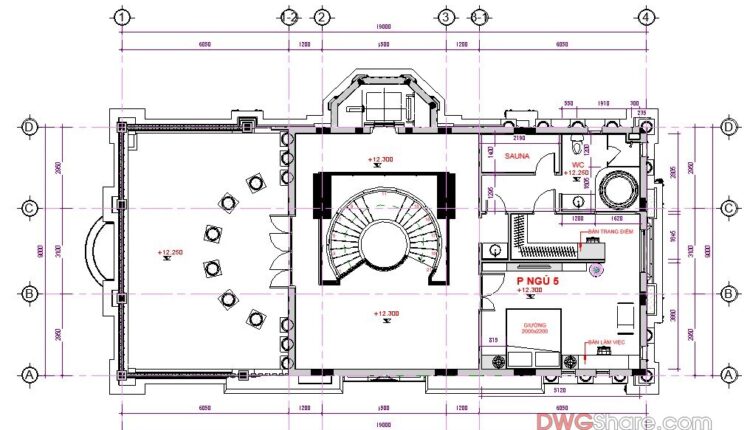4-Stories Classic Villa Complete Project Revit File 18x21m
