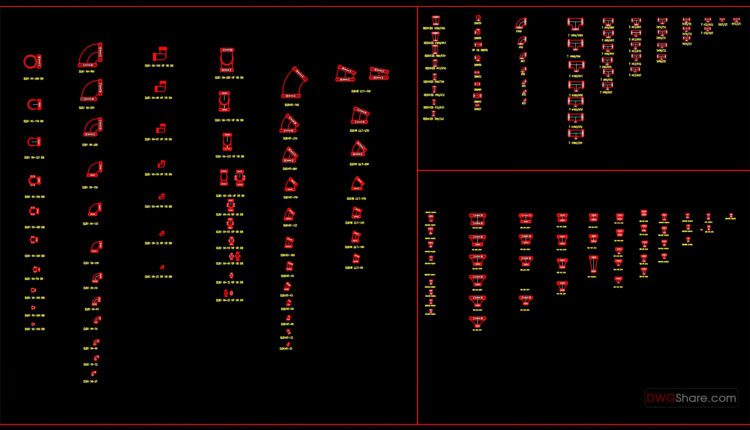 46.Fire fighting details CAD Blocks free download