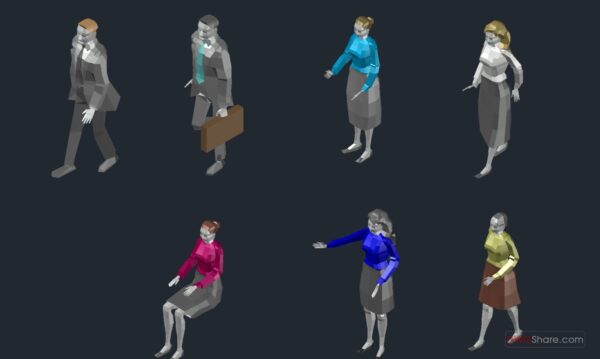 4 years ago
                

                
             1,27777.Free Download of 3D Person Autocad Drawing DWG