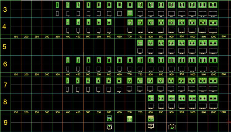 87 Kitchen furniture AutoCAD blocks free download (1) Free Cad Blocks