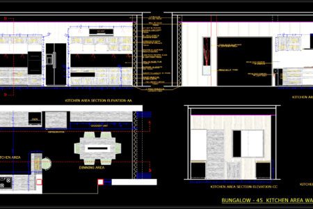 Modular kitchen in AutoCAD | Download CAD free (66.97 KB) | Bibliocad