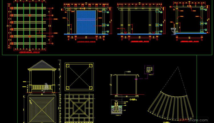 89.Free Download Of Urban Landscaping Detail Autocad Drawing DWG
