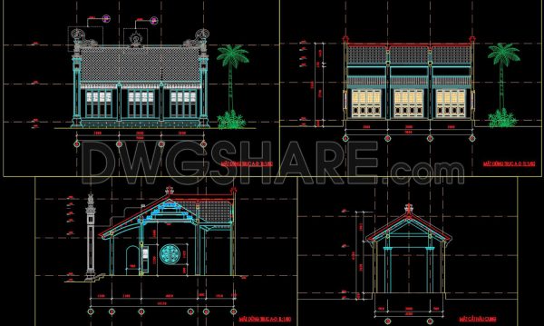 3 years ago 469421.Autocad Drawing Of Ancestral Temple For Download