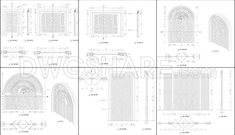 38.Drawing Of 1-Story Hall House Project 51.2m x 77.2m For Download