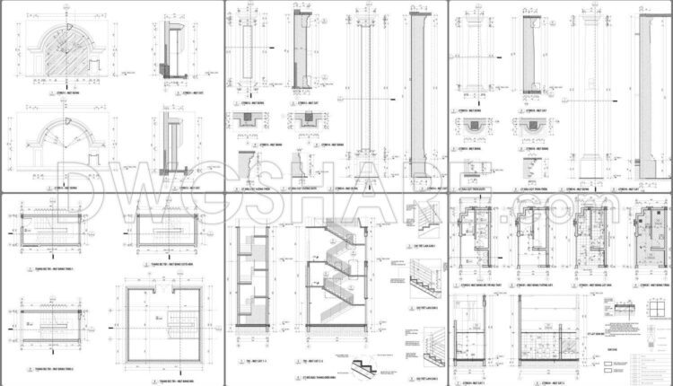 38.Drawing Of 1-Story Hall House Project 51.2m x 77.2m For Download