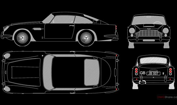 65.Autocad Drawing Of Aston Martin For Download
