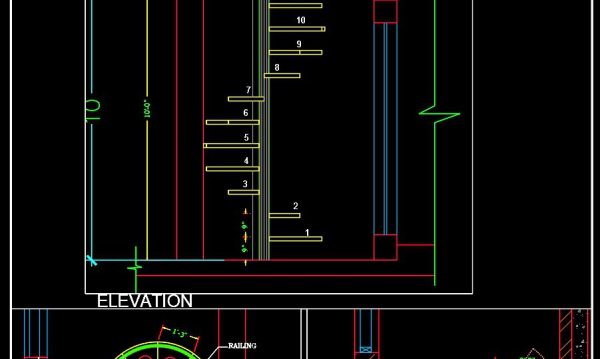 4 years ago
                

                
             3,44266.Free Download of Steel Stair Plan and Elevation Autocad Drawing DWG