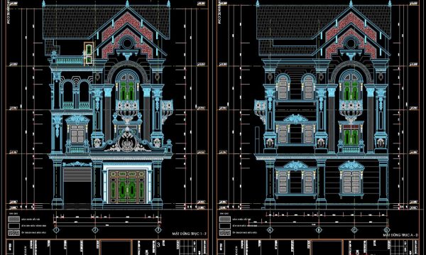 3 years ago
                

                
             6,799Autocad Drawing Of 4-Story Classic Villa 8.6mx11.4m For Download