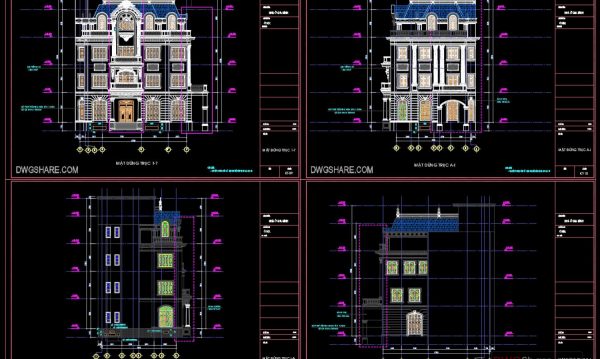 3 years ago
                

                
             3,632Autocad Drawing Of 5-Story Classic Villa 9.6mx13.9m For Download