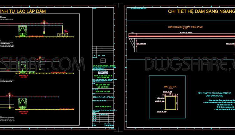 Autocad Drawing Of Methods For Erection Girder For Download