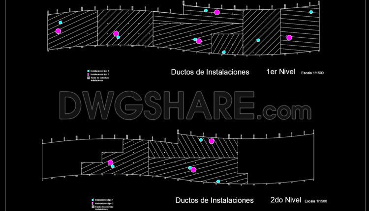 Autocad Drawing Of Plans Xela Air Terminal For Download