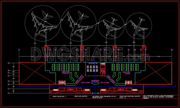 Free Download Of Airport design Autocad Drawing DWG