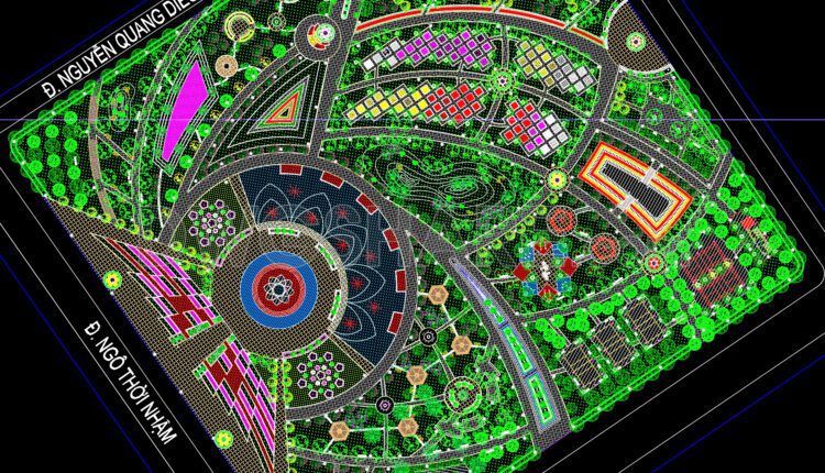 101.Autocad Drawing Of Urban Garden Plan Design Layout Plan For Download (2)