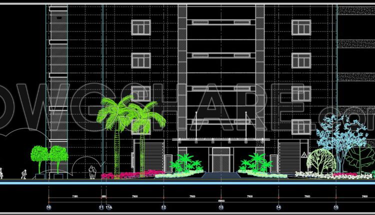 103.Autocad Drawings Of Landscaping for urban spaces and high rise For Download