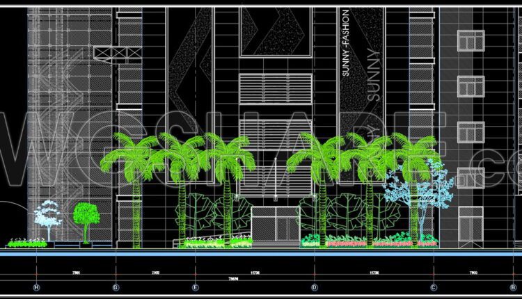 103.Autocad Drawings Of Landscaping for urban spaces and high rise For Download