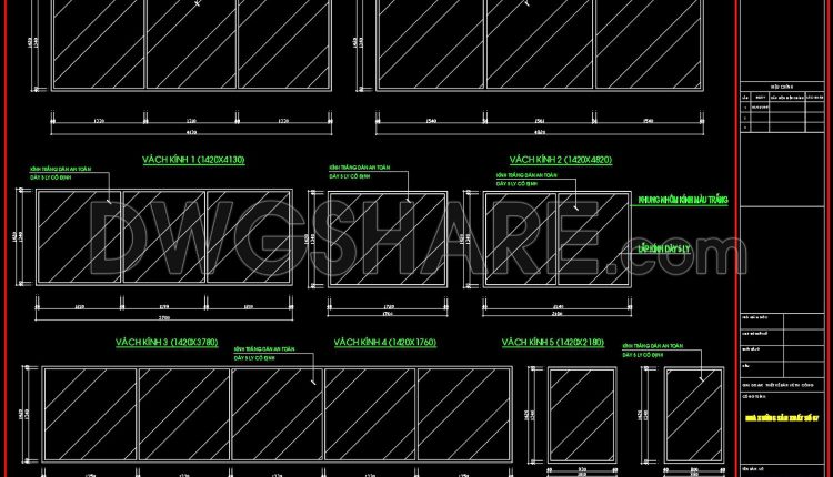 381.Free cad blocks Detail windows DWG download