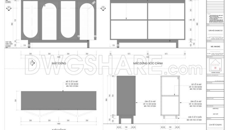 39.Detailed Drawings Of Bedroom In Autocad File
