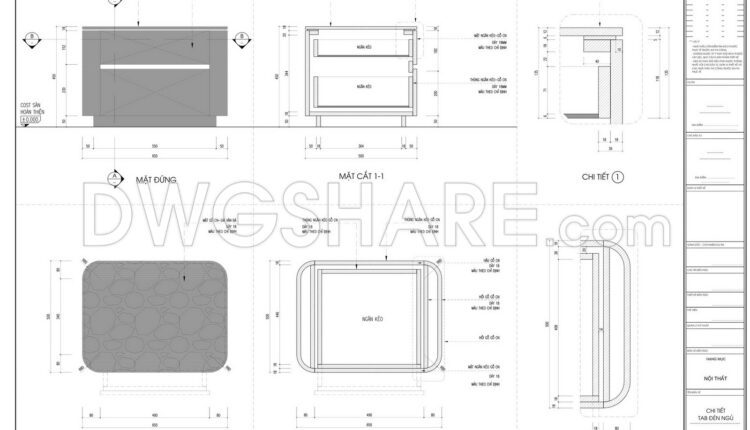 39.Detailed Drawings Of Bedroom In Autocad File