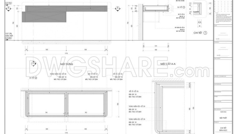 39.Detailed Drawings Of Bedroom In Autocad File