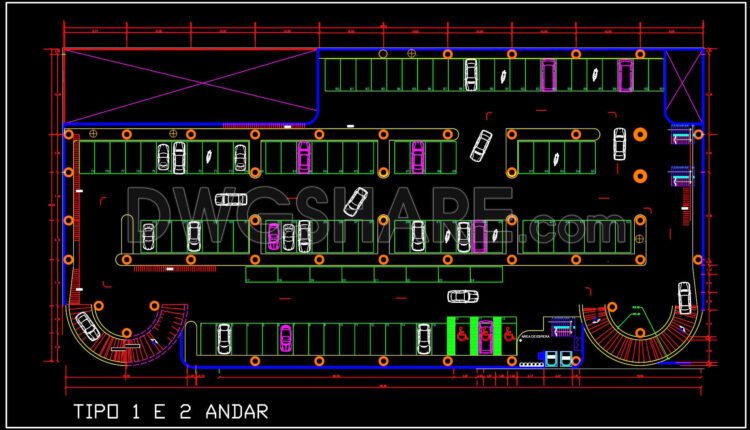 4. Autocad Drawing Of Parking For Free Download (2)