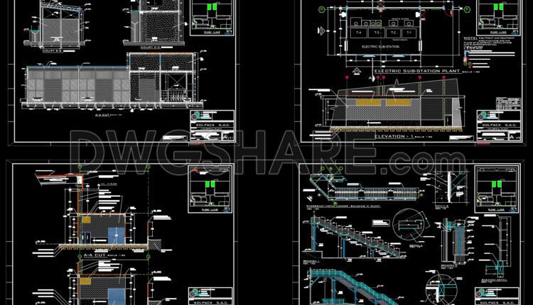 45.Autocad Drawings Of Complete Industrial Plant Project Plans For Download