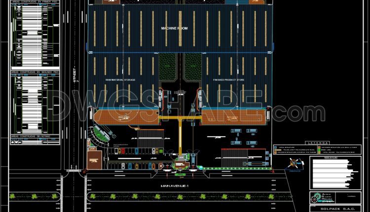 45.Autocad Drawings Of Complete Industrial Plant Project Plans For Download