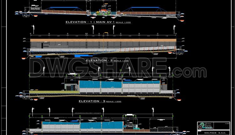 45.Autocad Drawings Of Complete Industrial Plant Project Plans For Download