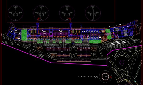 68.Autocad Drawings Of Airport Design For Download
