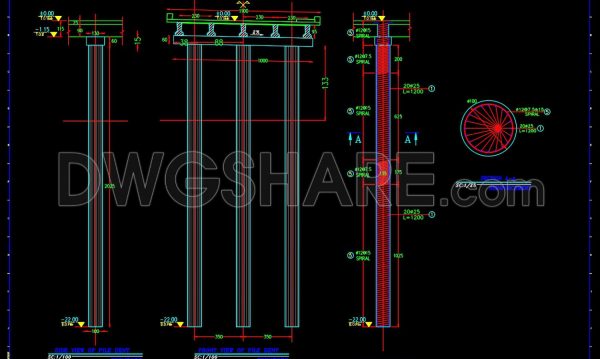 3 years ago
                

                
             1,39171.Free Download of Typical Bridge Pile Bent Reinforcement Details Autocad Drawing DWG