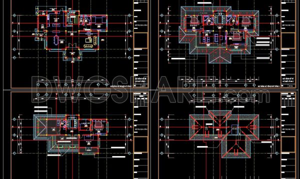 3 years ago
                

                
             2,963Autocad Drawing Of 3-Story House Plans 9.7×19.5m For Download