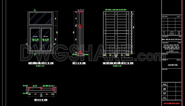 Autocad Drawings Of 2-Story Hospital A Complete Project 23×54m For Download