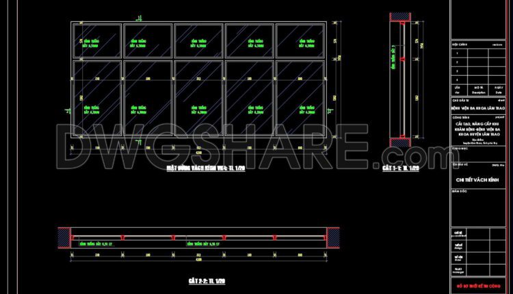 Autocad Drawings Of 2-Story Hospital A Complete Project 23×54m For Download
