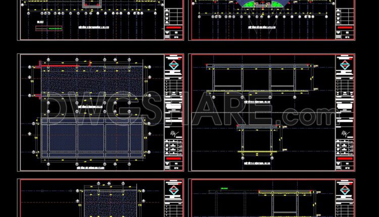 Autocad Drawings Of 2-Story Hospital A Complete Project 23×54m For Download