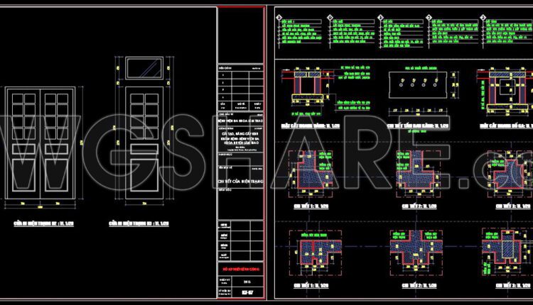 Autocad Drawings Of 2-Story Hospital A Complete Project 23×54m For Download