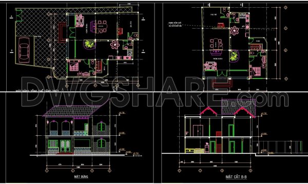 3 years ago
                

                
             1,730Autocad Drawings Of 2-Story Modern Villa 11.4m x13m For Download