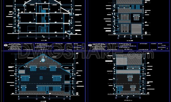 3 years ago
                

                
             2,044Autocad Drawings Of 3-Story House Plans, Elevations And Sections 7.5x16m For Download