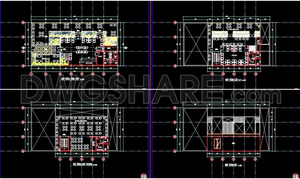 3 years ago
                

                
             5,684Autocad Drawings Of 4-Story Coffee Shop Plans, Elevations And Sections 12×23.9m For Download