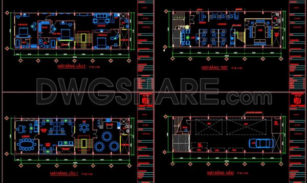 3 years ago
                

                
             2,005Autocad Drawings Of 4-Story House Plans, Elevations And Sections 7x21m For Download