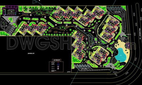 108.Autocad Drawings Of Urban landscaping For Download