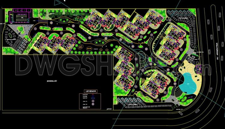 108.Autocad Drawings Of Urban landscaping For Download