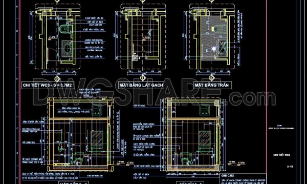 3 years ago
                

                
             1,214110.WC Layout Plan and elevations details AutoCAD drawing download