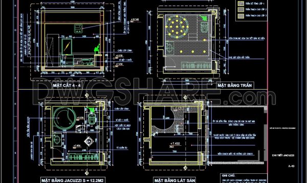 111.WC Layout Plan and elevations details AutoCAD drawing download
