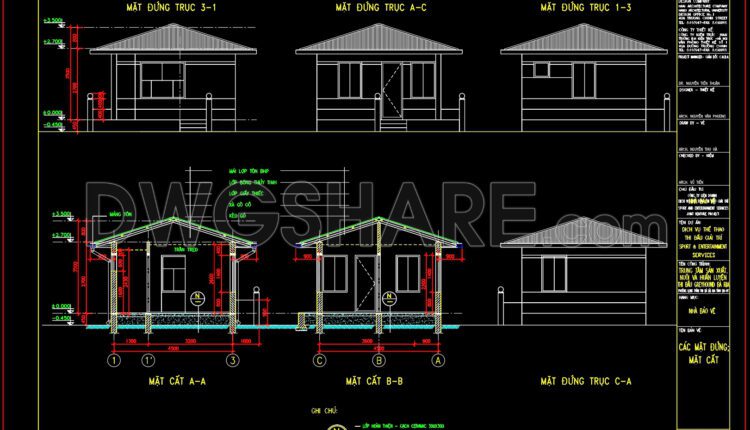 01.Autocad Drawings Of Guard house For Download (2)