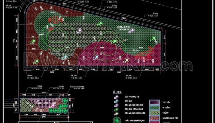109.Autocad Drawings Of Landscaping for urban spaces For Download