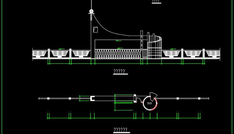 109.Gate and Fence DWG With Detailing For Free Download