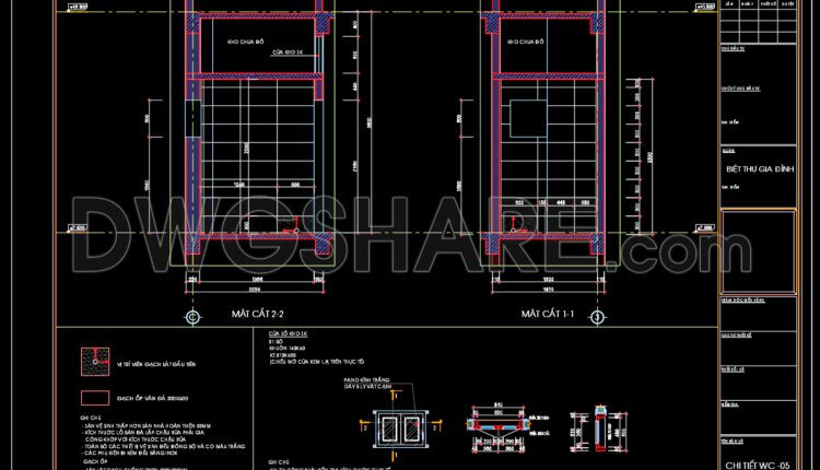 118.WC Layout Plan and elevations details AutoCAD drawing download (2)