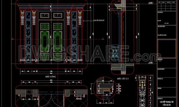 3 years ago
                

                
             1,731144.Detailed autocad architectural drawings of column heads and entrance doors