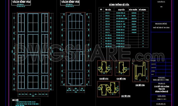 388.Free cad blocks Detail windows DWG download